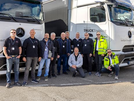 Trucktraining bei Mercedes Benz