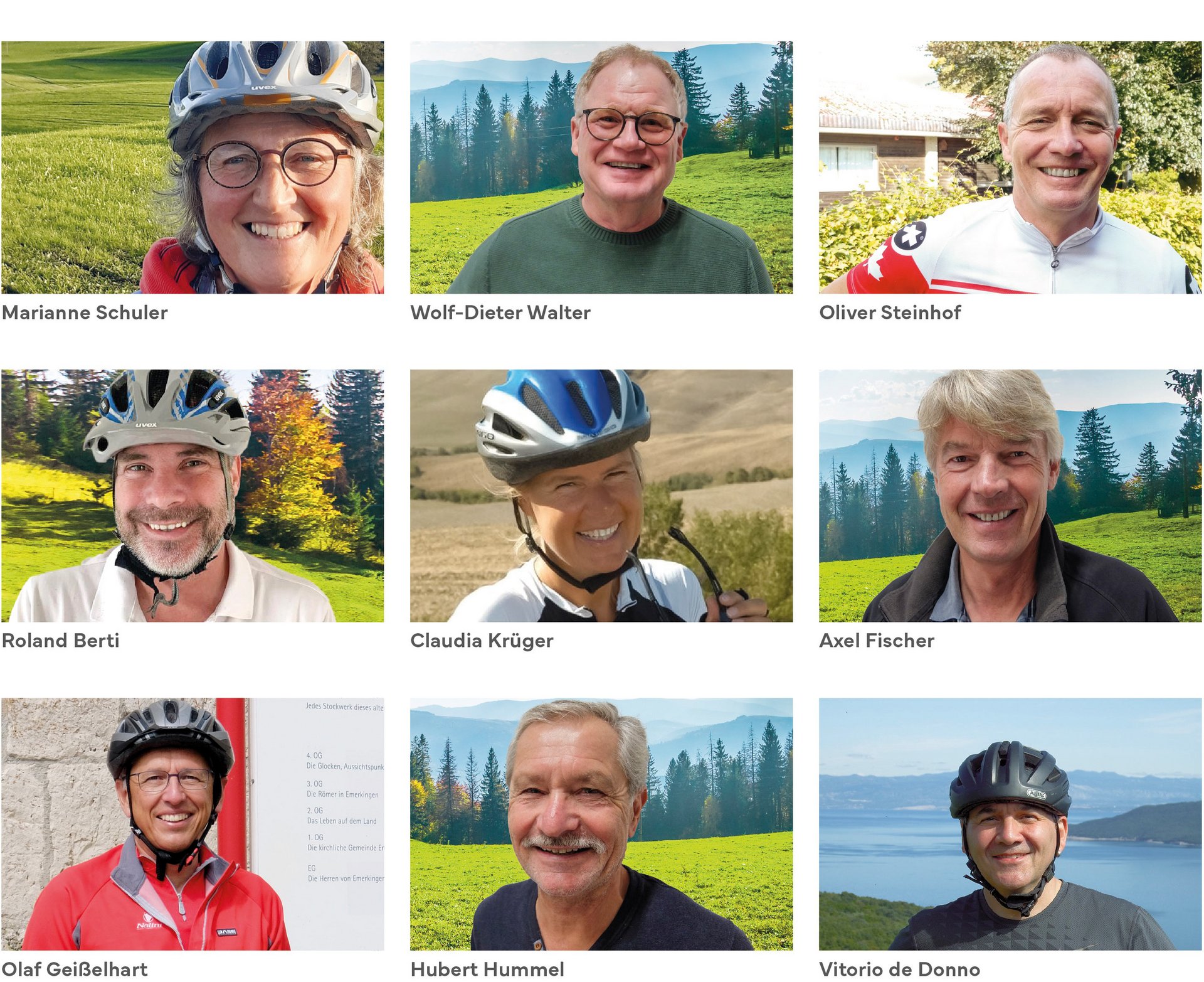 Radreiseleiter/innen der Robert Bayer GmbH