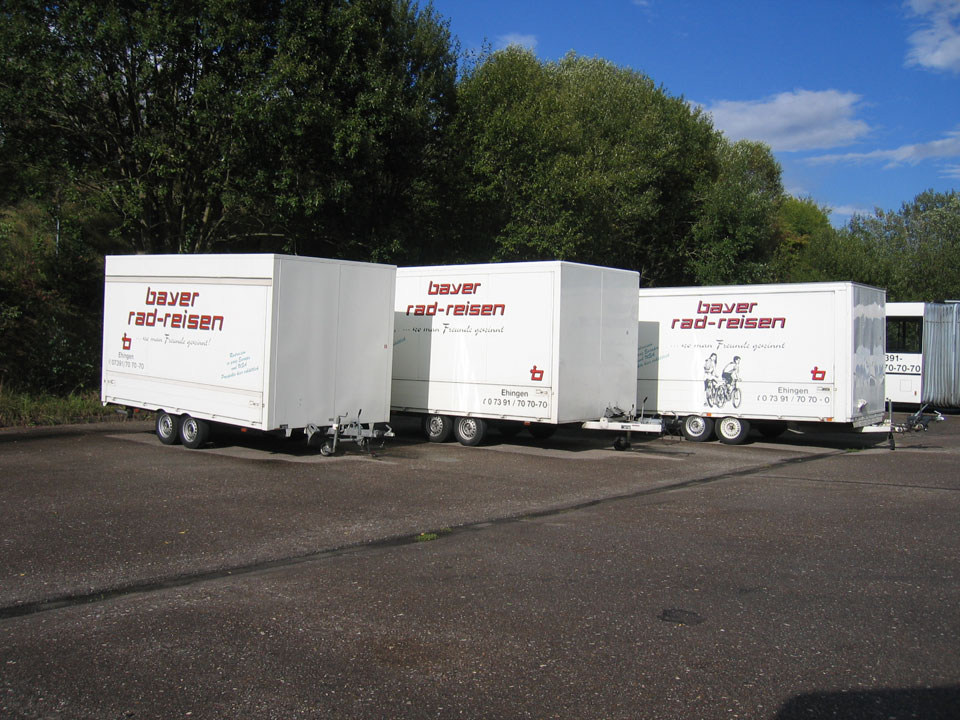 Anhänger zum transportieren von Fahrrädern.