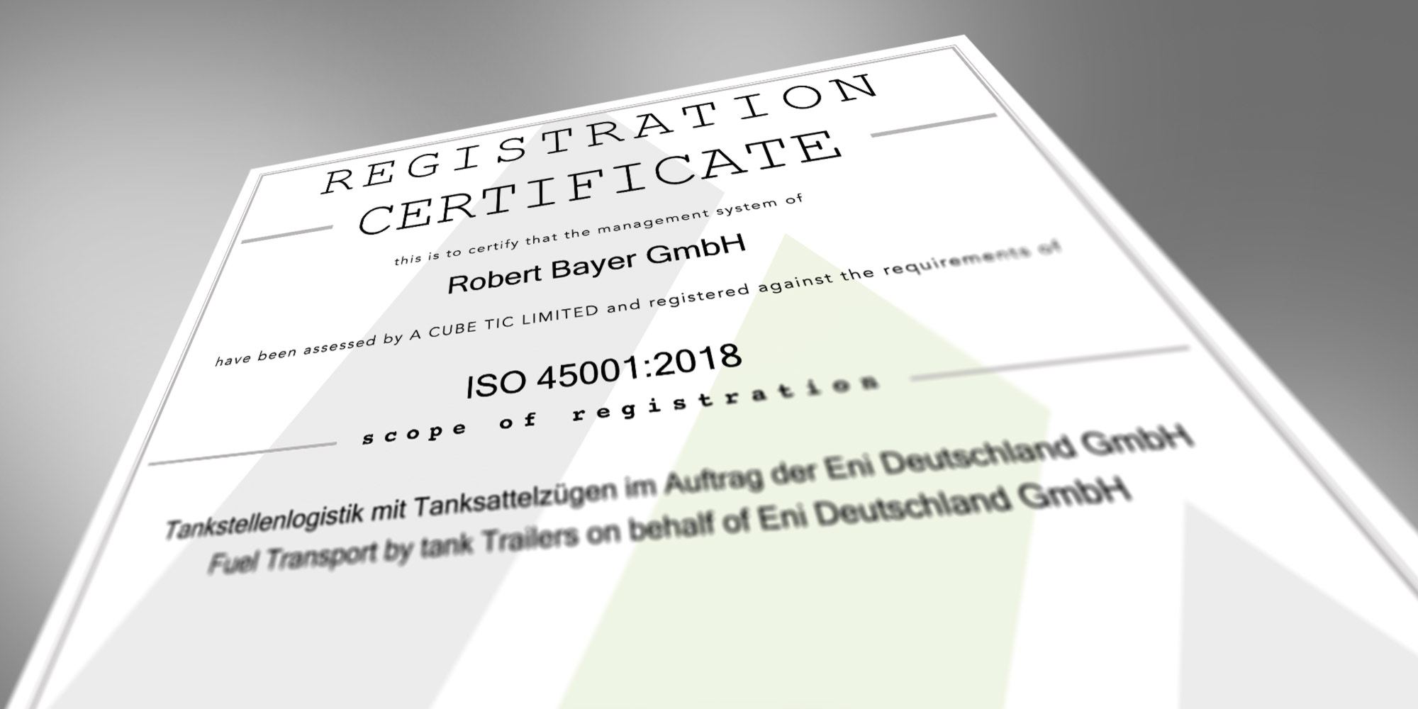Zertifizierung Zertifizierungen der Robert Bayer GmbH
